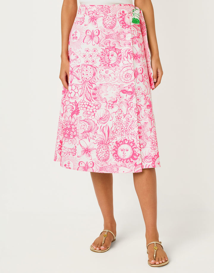 Constance Reversible Midi - Putting Green Fleur