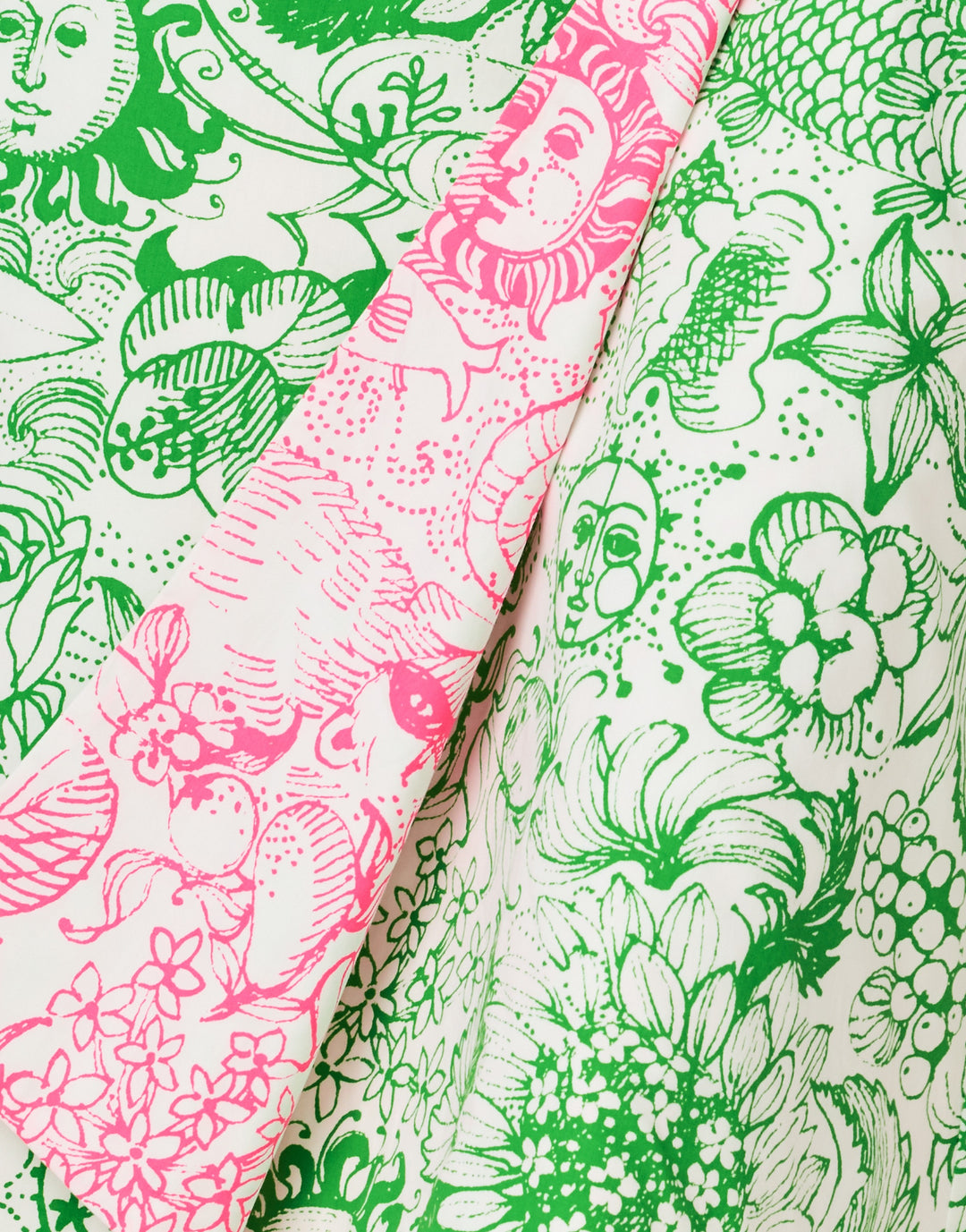 Constance Reversible Midi - Putting Green Fleur