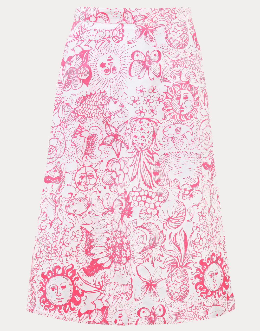 Constance Reversible Midi - Putting Green Fleur