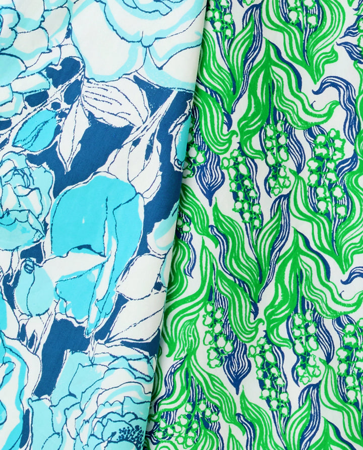 Constance Reversible Midi Skirt - Putting Green Lilly Of The Valley