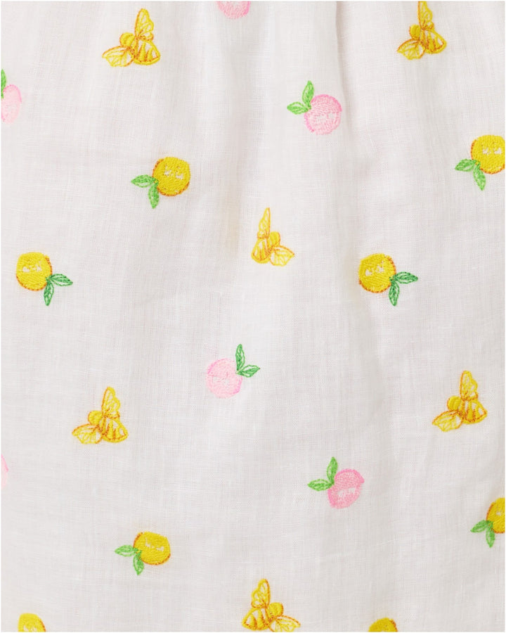 Abralynn Linen Shirtdress - Pink Muse Lemon Bee