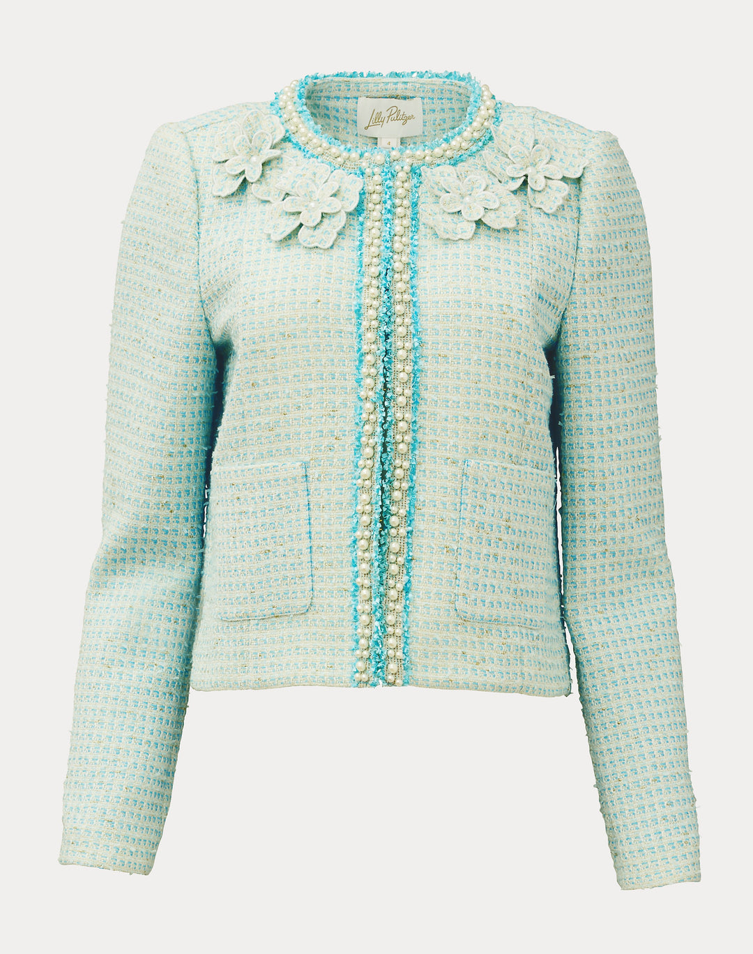 Rohana Boucle Jacket - Capri Blue Fantasy