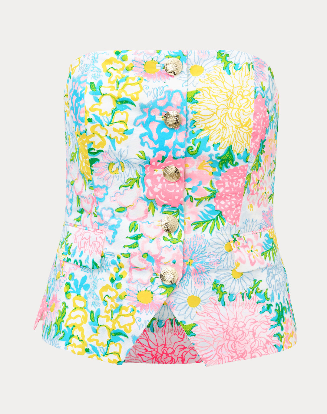 Danneel Strapless Top - Multi Lilly Garden