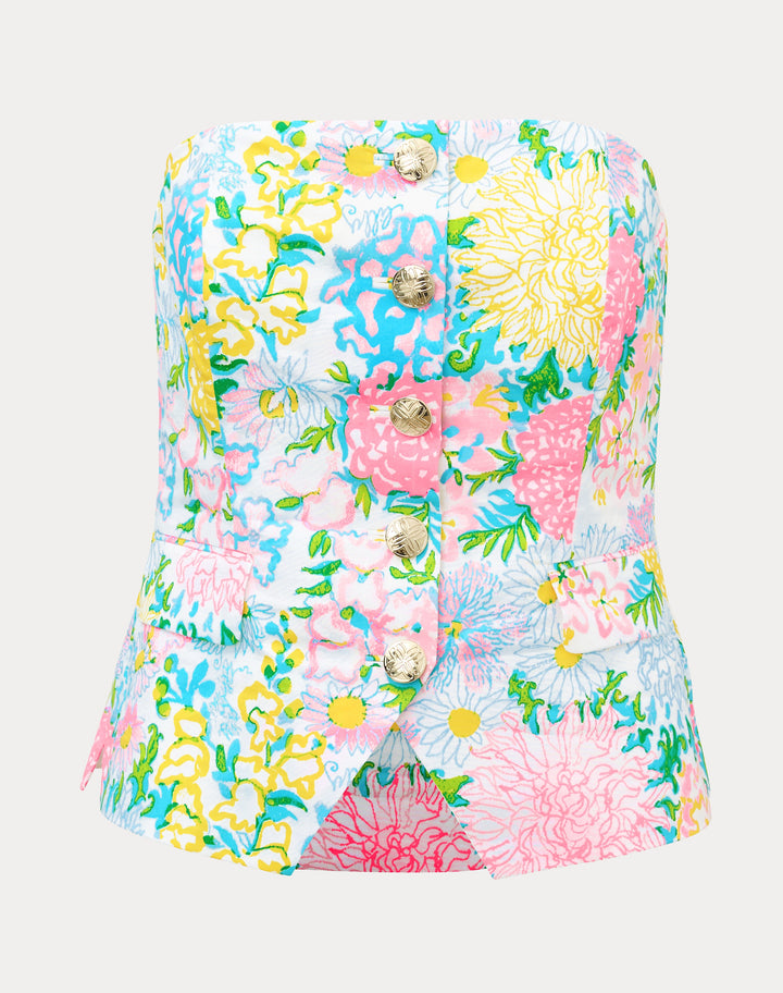 Danneel Strapless Top - Multi Lilly Garden