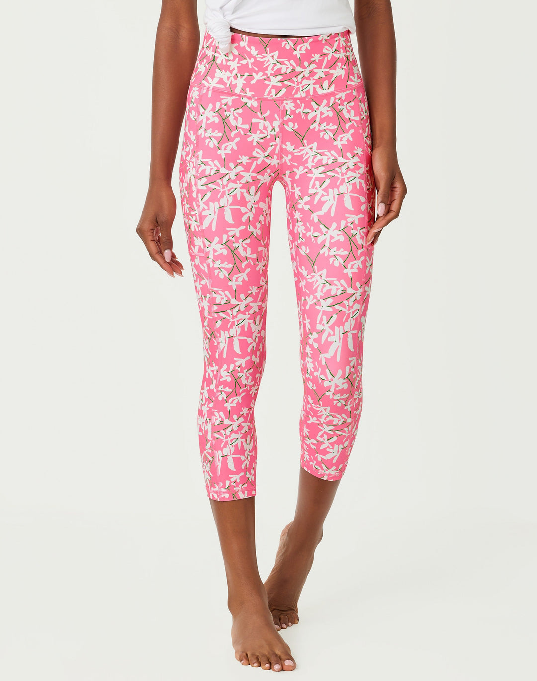 Weekender High Rise Crop - Confetti Pink Crossgrain