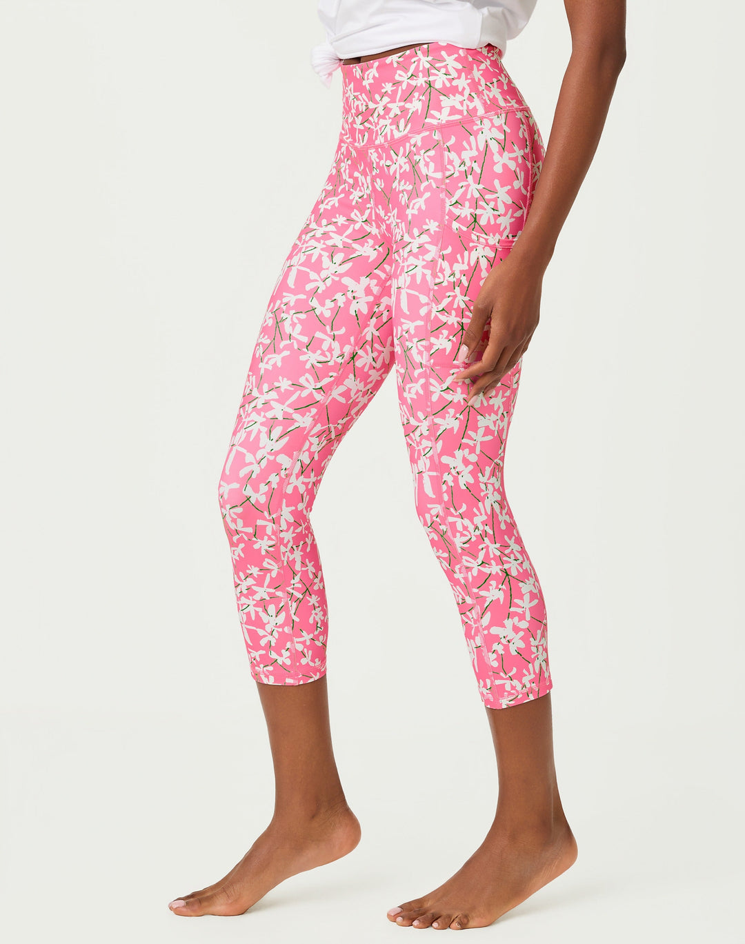 Weekender High Rise Crop - Confetti Pink Crossgrain