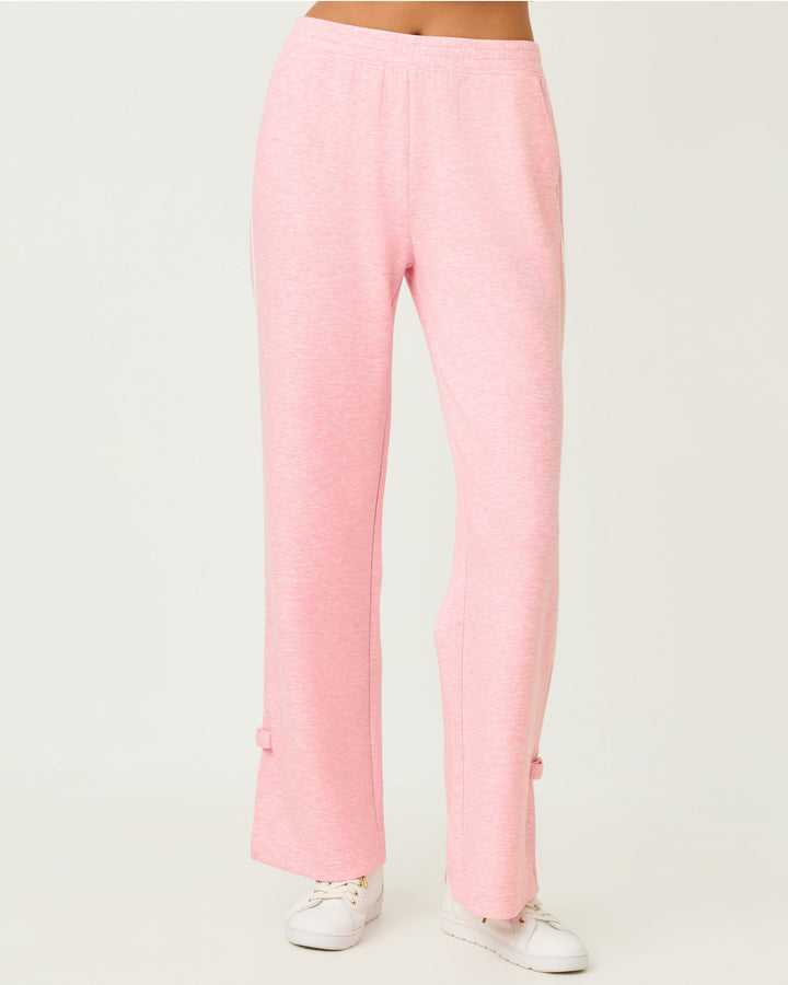 Dylana Bow Upf 50+ Track Pant - Heathered Conch