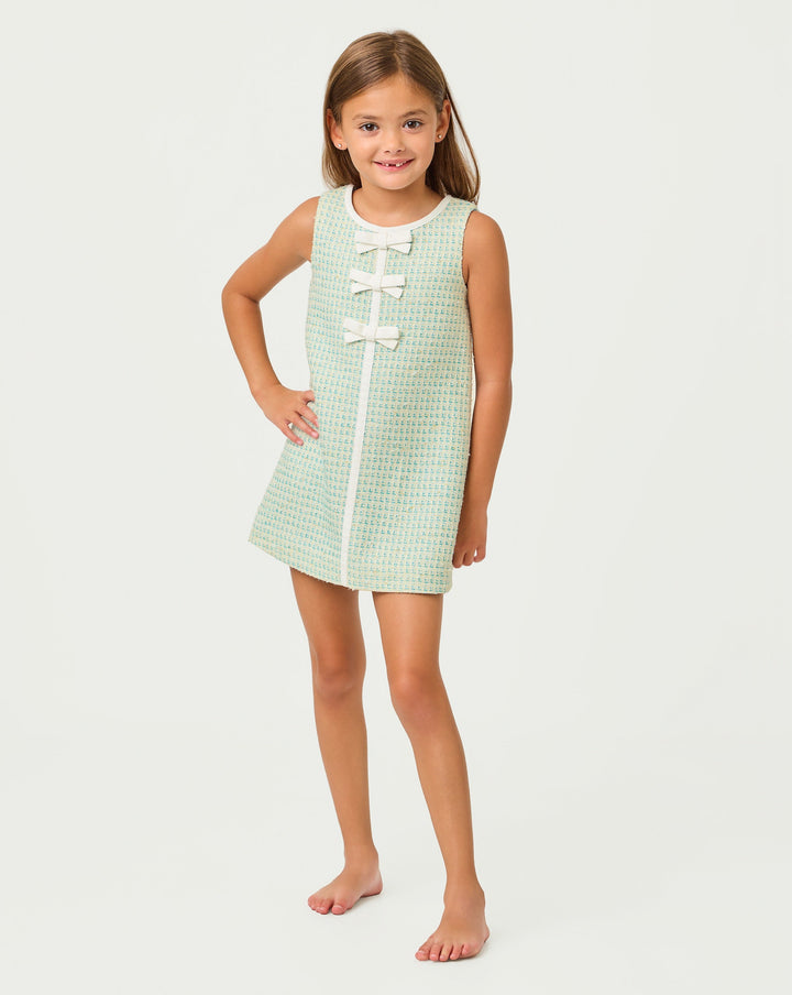 Mini Aria Shift Dress - Capri Blue Fantasy