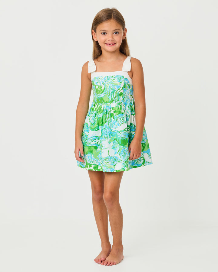 Mini Cheri Dress - Capri Blue Galloping Gals