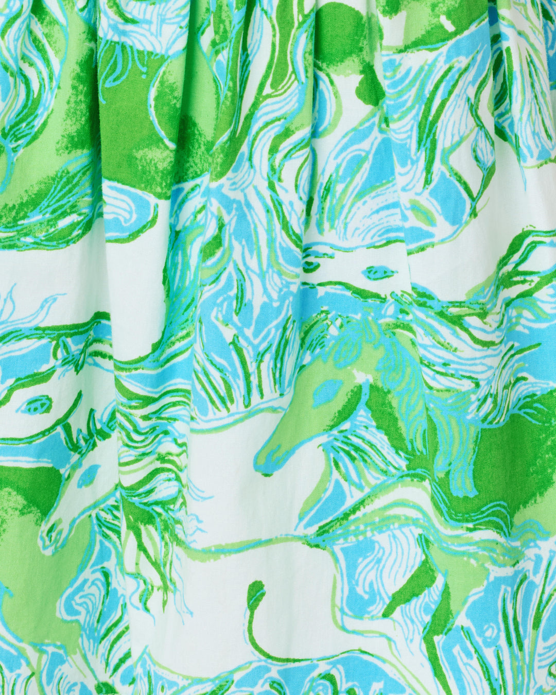 Mini Cheri Dress - Capri Blue Galloping Gals