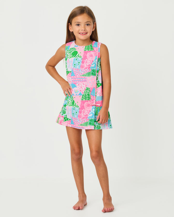 Little Lilly Classic Shift Dress - Multi Crazy Quilt