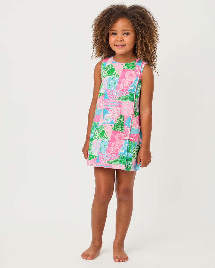 Little Lilly Classic Shift Dress - Multi Crazy Quilt