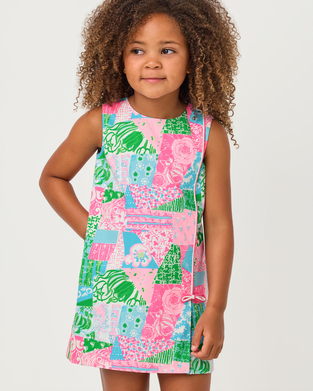 Little Lilly Classic Shift Dress - Multi Crazy Quilt