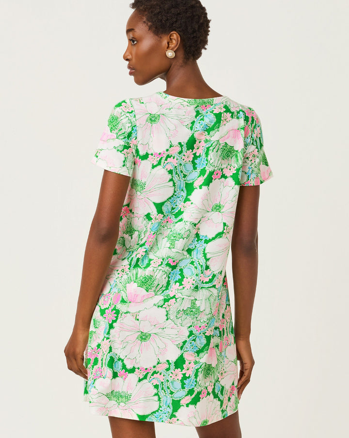 Cody Short Sleeve Dress - Putting Green Poppyland