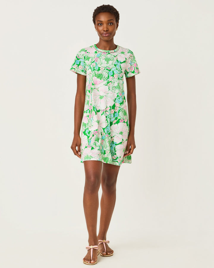 Cody Short Sleeve Dress - Putting Green Poppyland
