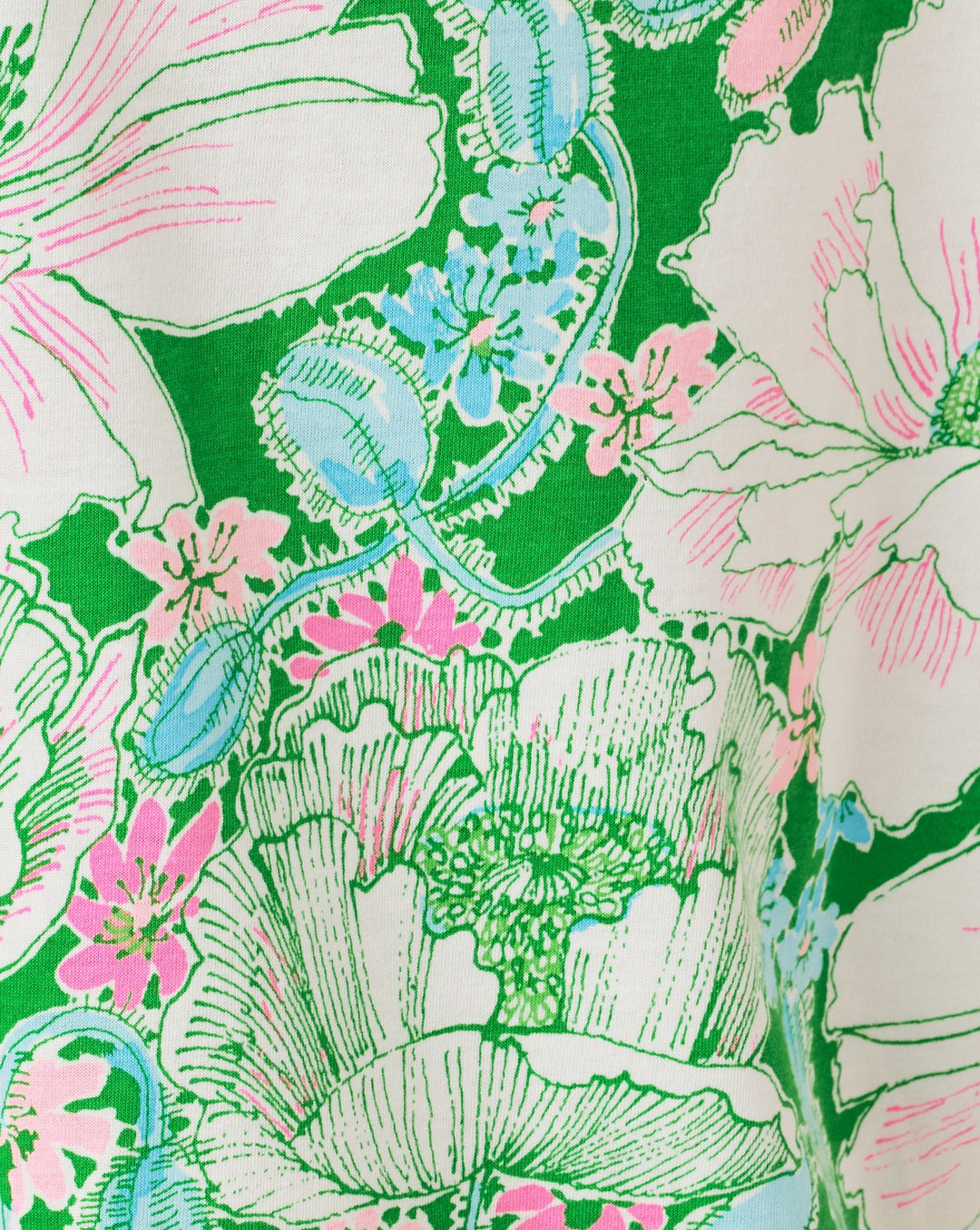 Cody Short Sleeve Dress - Putting Green Poppyland