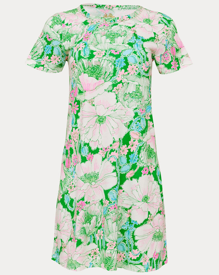 Cody Short Sleeve Dress - Putting Green Poppyland