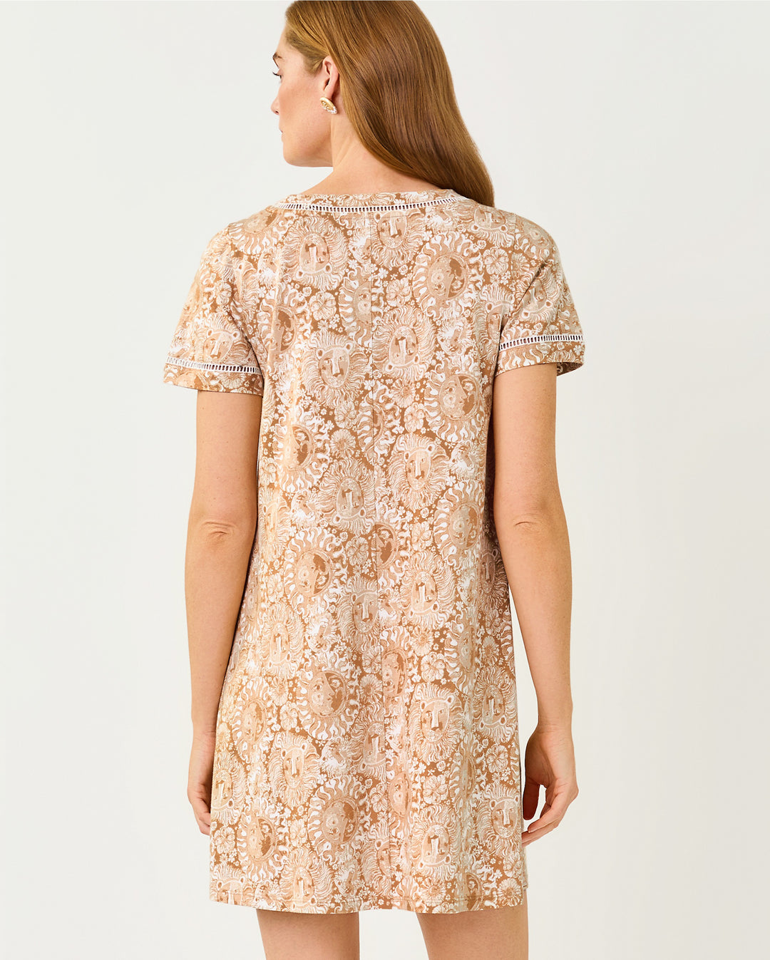 Cody Short Sleeve Dress - Iced Latte Lil Jims Stuff