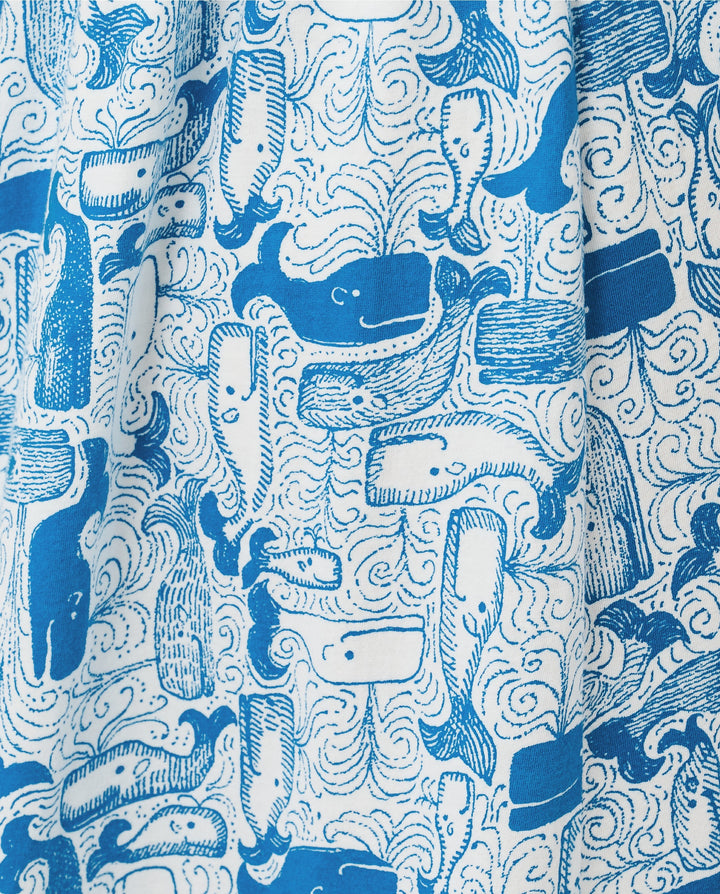 Finnley Midi Dress - Nassau Blue Thar She Blows
