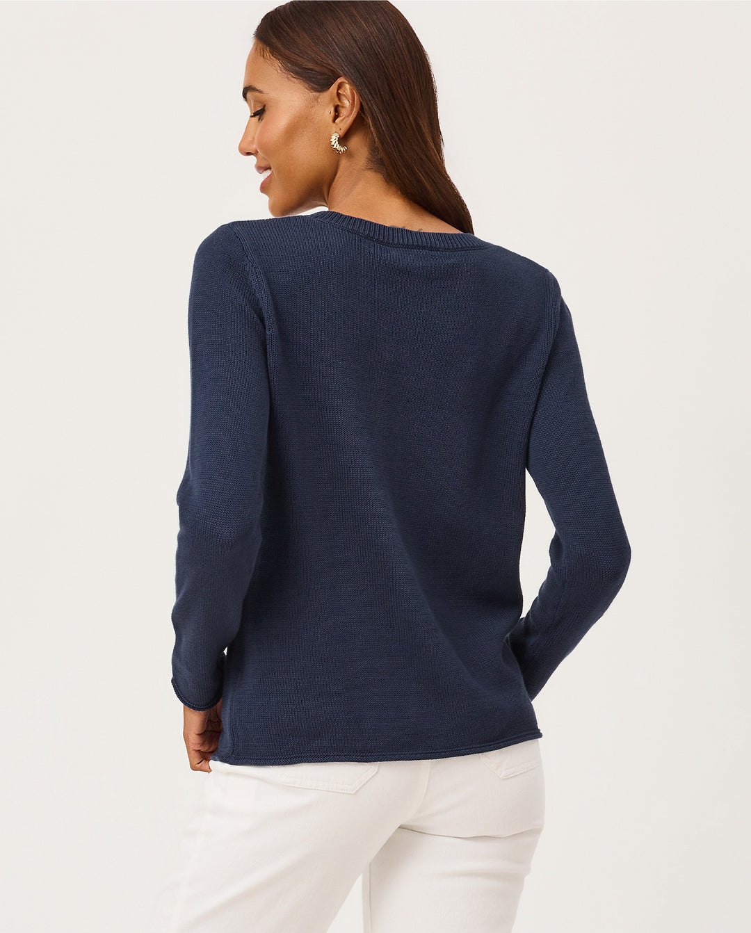 Kellyn Sweater - Low Tide Navy Nautical Lobster Jacquard