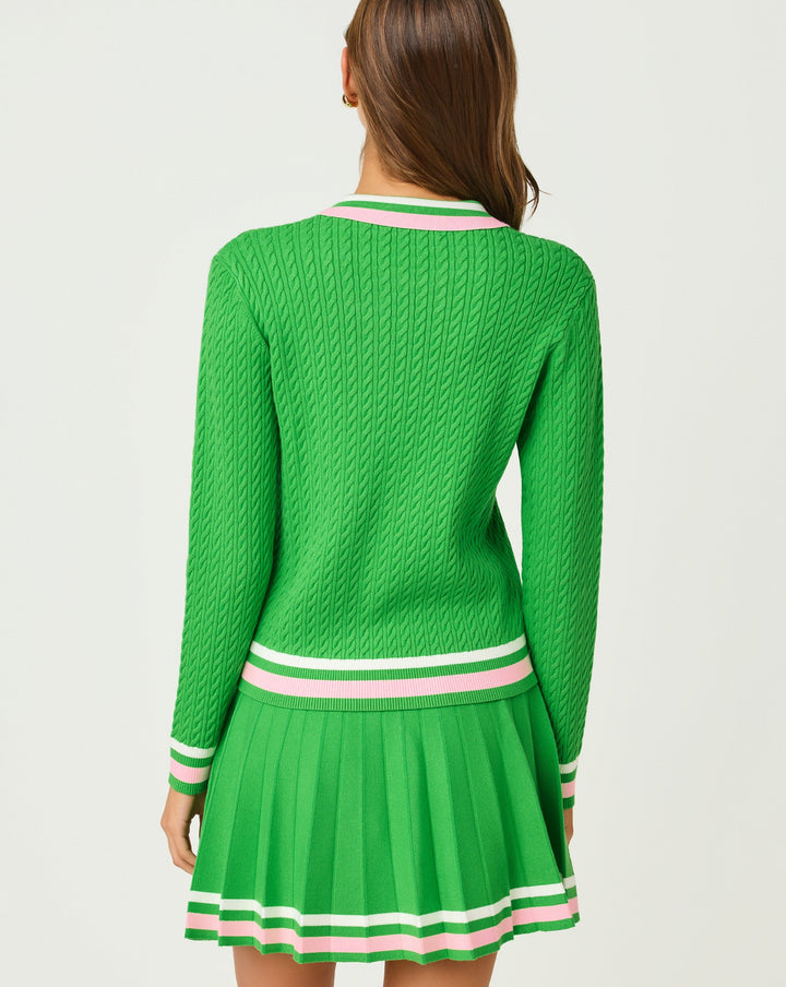 Suzette Sweater - Putting Green X Tipping