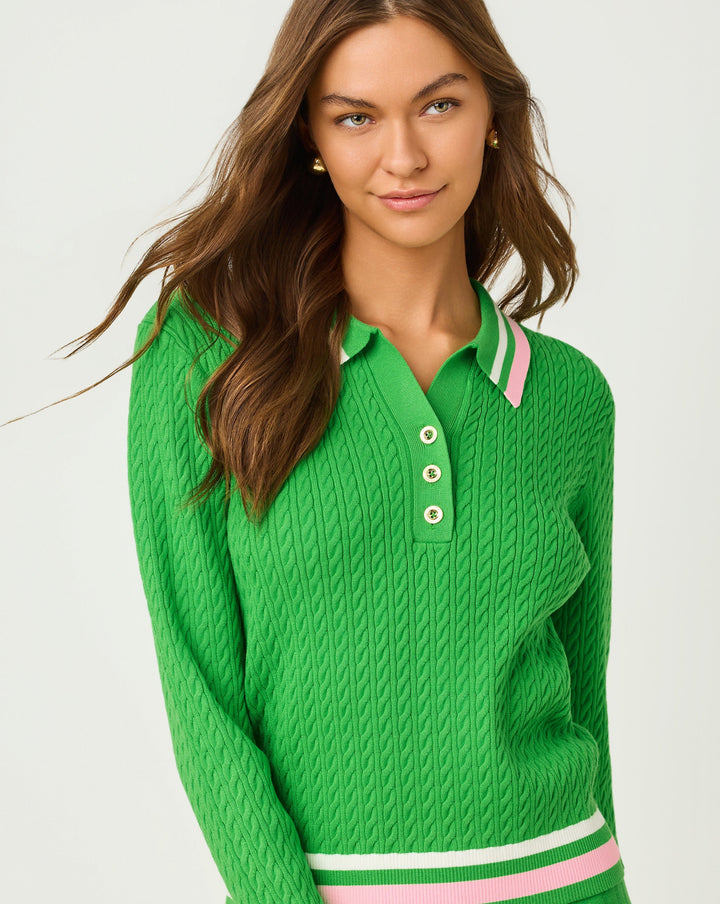 Suzette Sweater - Putting Green X Tipping