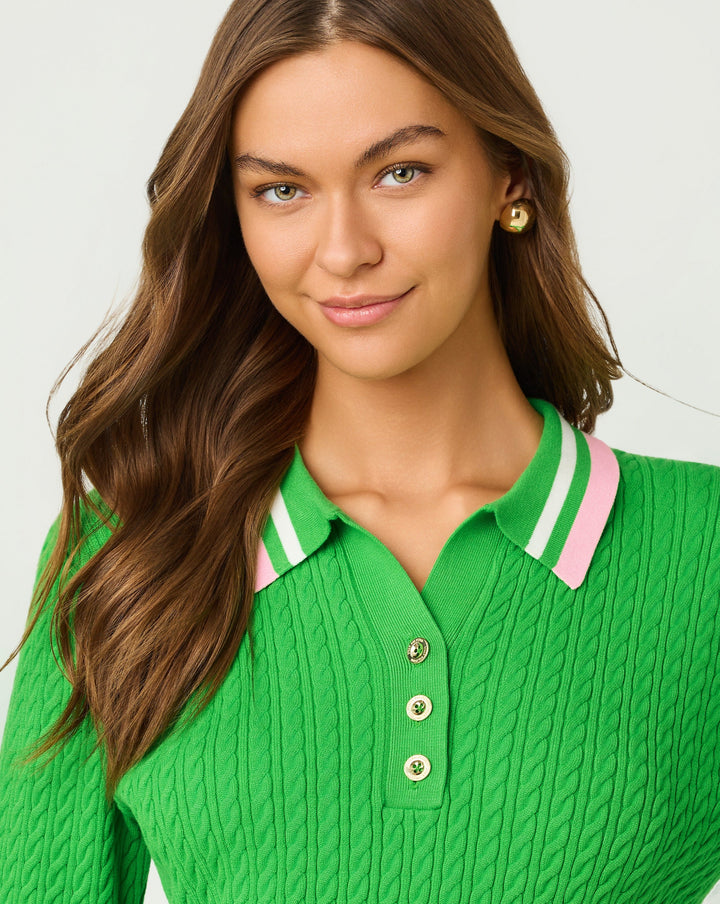 Suzette Sweater - Putting Green X Tipping