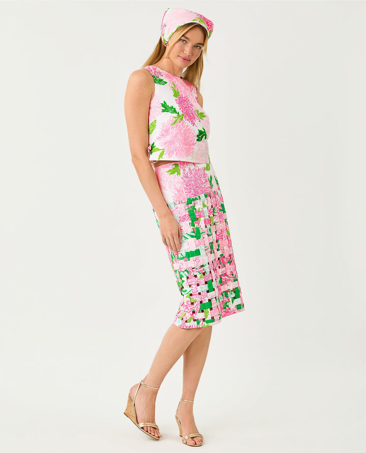 Goodwin Midi Skirt - Resort White Lil Go
