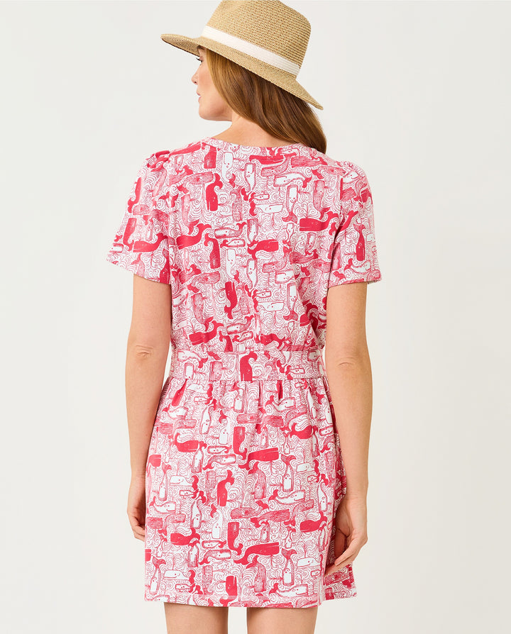 Fenn Dress - Paradise Punch Thar She Blows