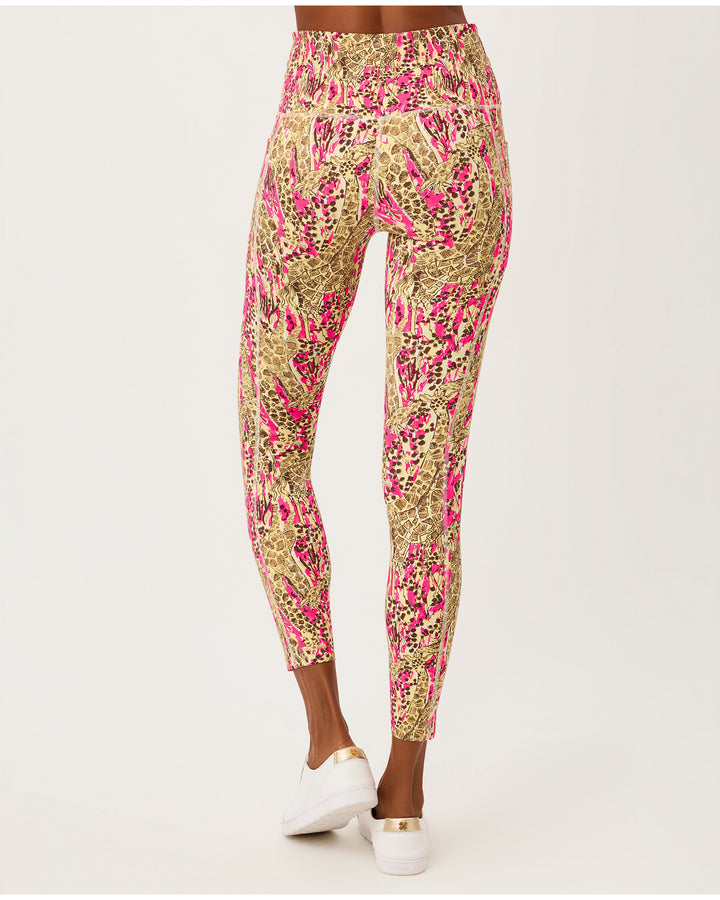 Endurance High Rise Midi Legging - Pink Aster Lil Sketching
