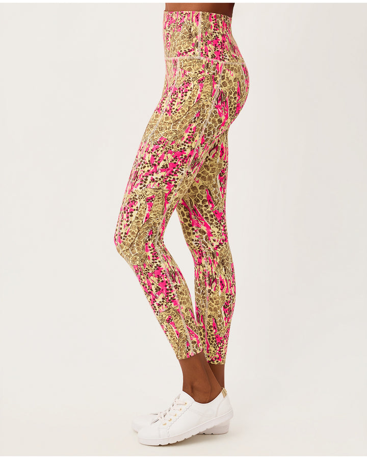 Endurance High Rise Midi Legging - Pink Aster Lil Sketching