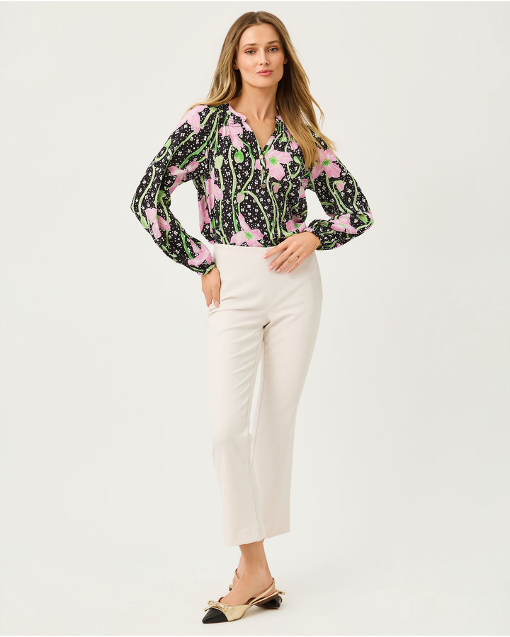 Elsa Top - Onyx Blushing Blooms