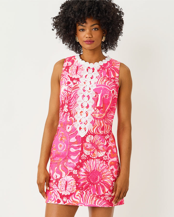 Edita Stretch Shift Dress - Paradise Punch Oversized Jims Stuff