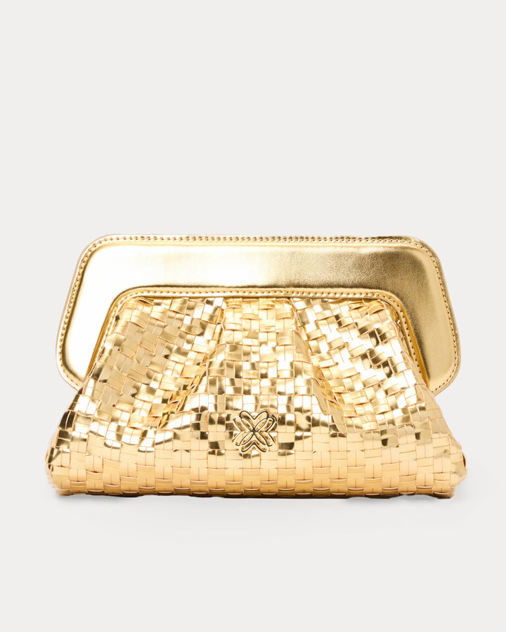 Nicolette Clutch - Gold Metallic