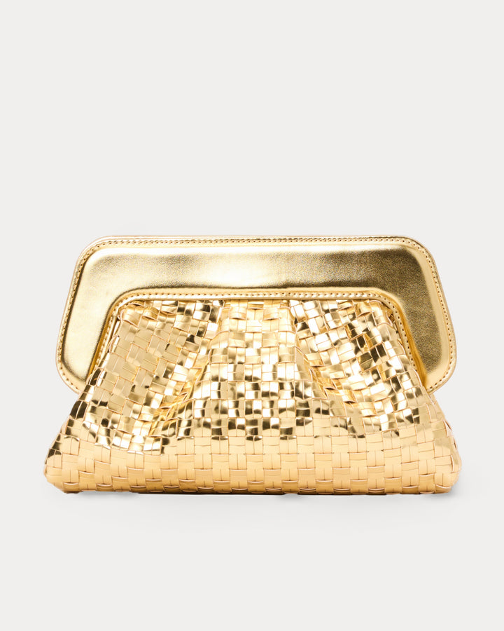 Nicolette Clutch - Gold Metallic