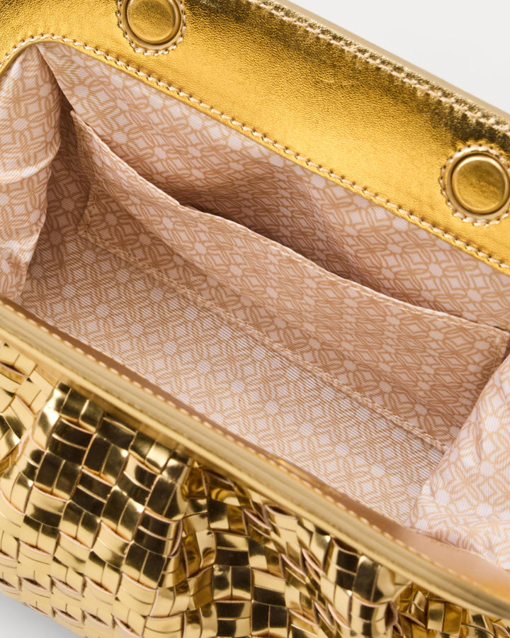 Nicolette Clutch - Gold Metallic