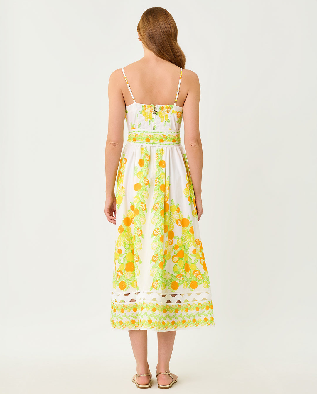 Katina Midi Dress - Resort White Zesty Engineered