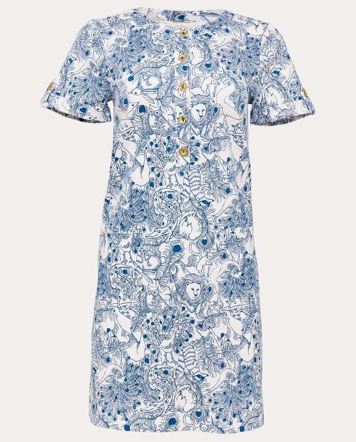 Cameron Dress - Starlight Navy Zoology