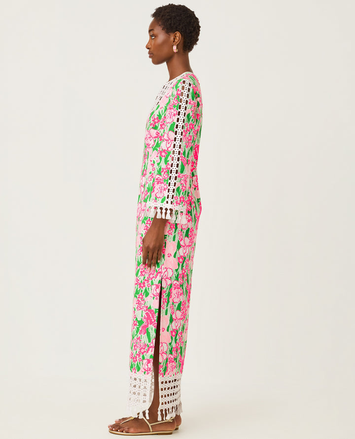 Strothers Stretch Maxi Sheath Dress - Putting Green Hannah