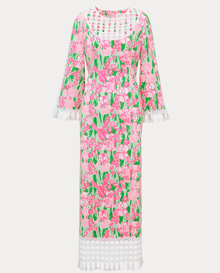 Strothers Stretch Maxi Sheath Dress - Putting Green Hannah