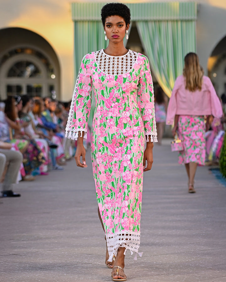 Strothers Stretch Maxi Sheath Dress - Putting Green Hannah