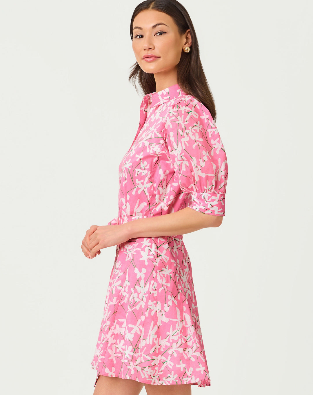 Larkyn Shirtdress - Confetti Pink Liza