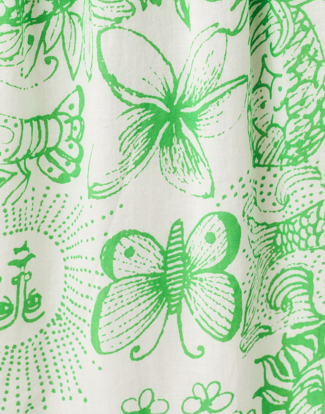 Hadly Short Sleeve Smocked Dress - Putting Green Fleur De Lilly