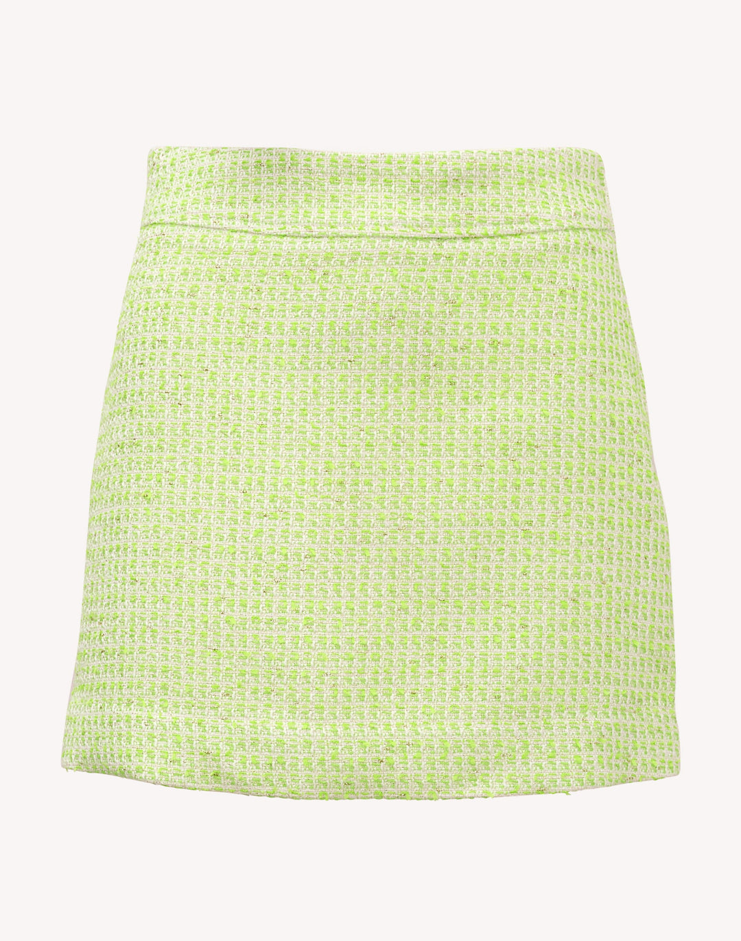 Sarissa Boucle Mini Skirt - Crocodile Green Fantasy Boucle