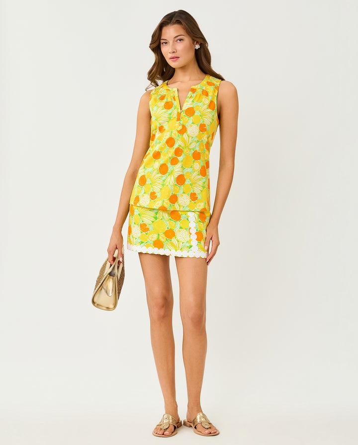 Michelina Mini Skort - Island Palm Zesty