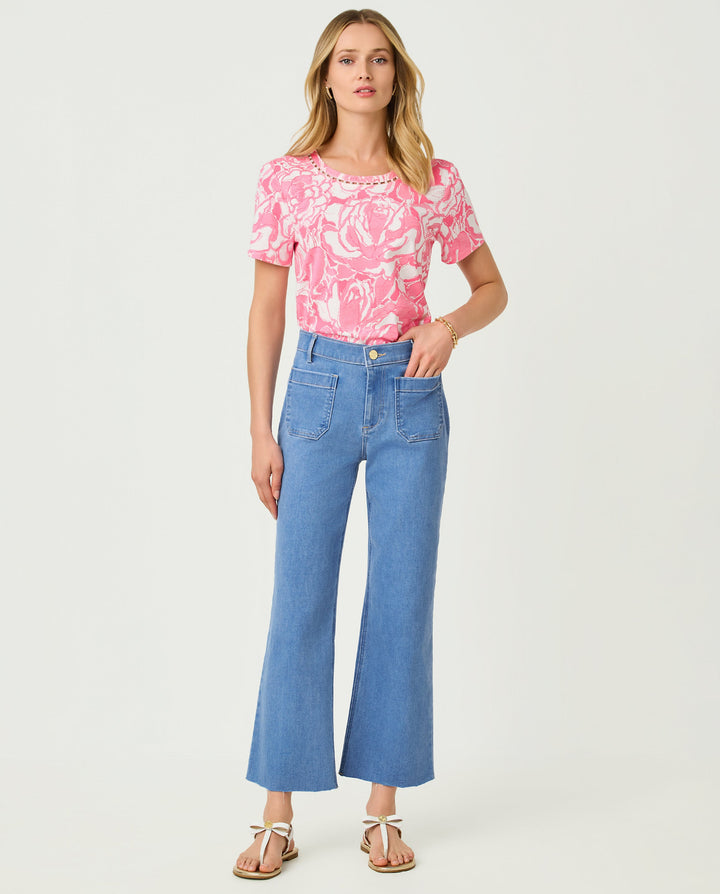Harleen High Rise Crop Jeans - Rosanna Wash