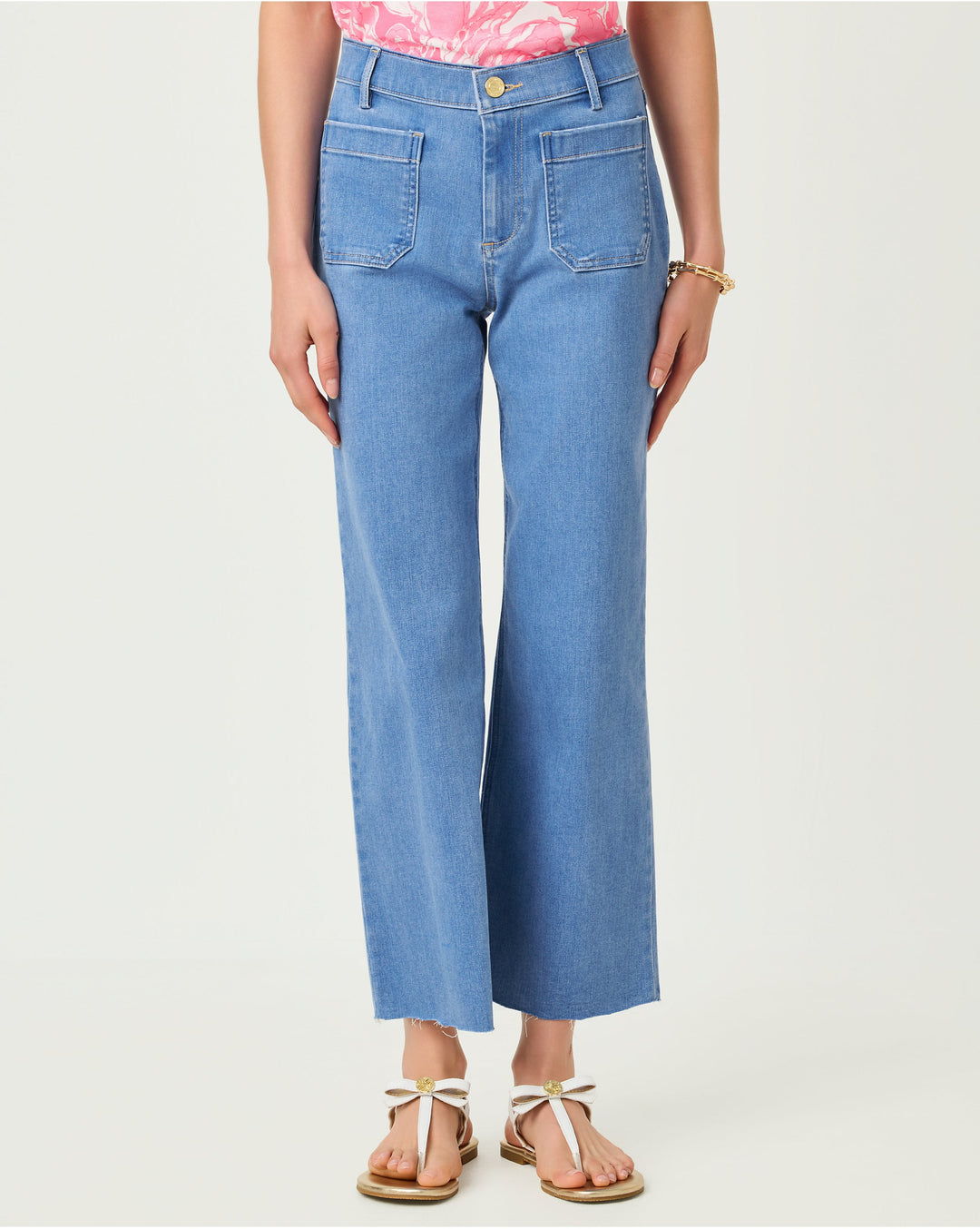 Harleen High Rise Crop Jeans - Rosanna Wash