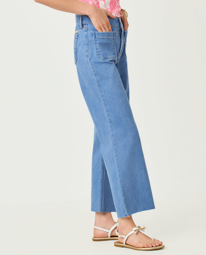 Harleen High Rise Crop Jeans - Rosanna Wash