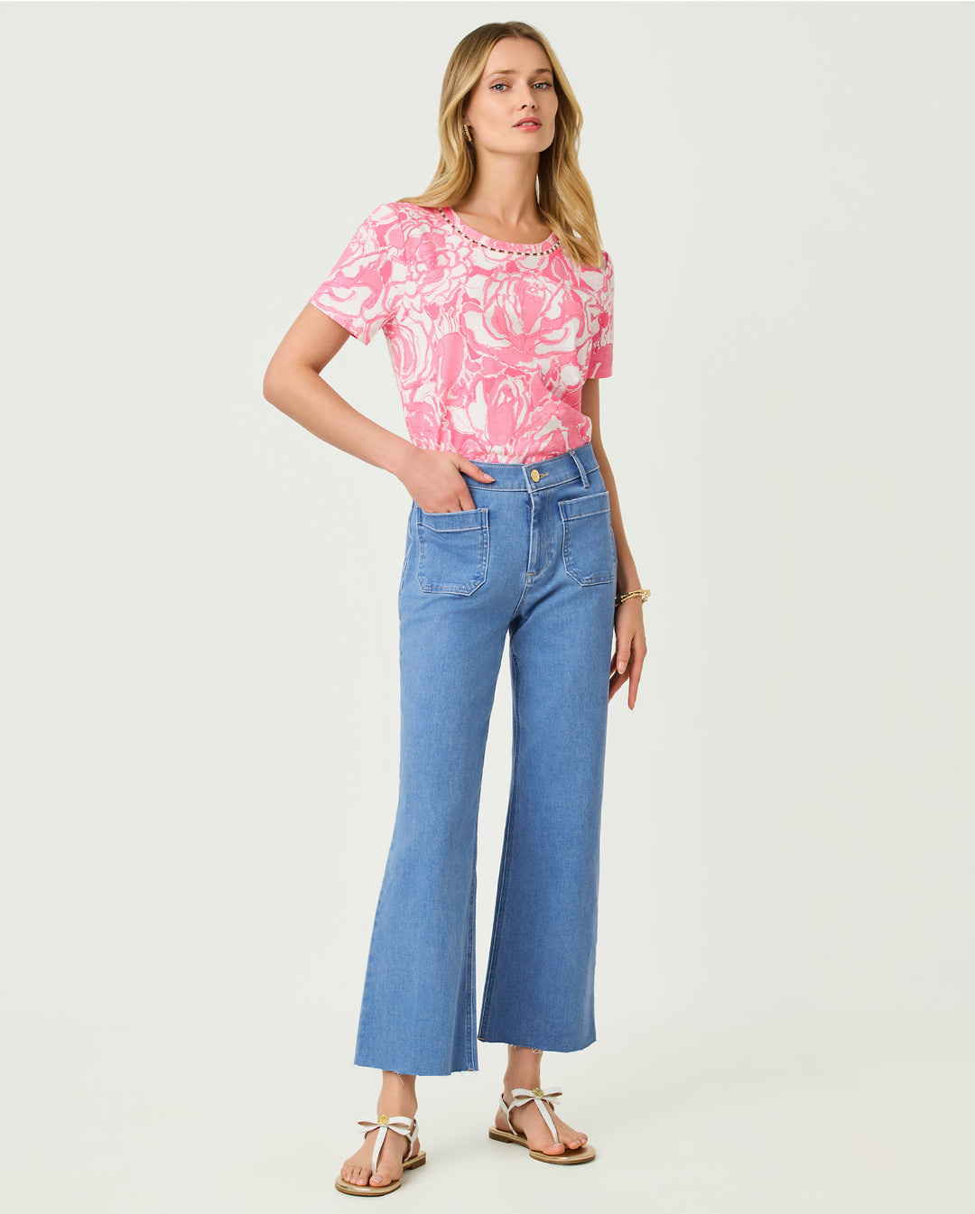 Harleen High Rise Crop Jeans - Rosanna Wash