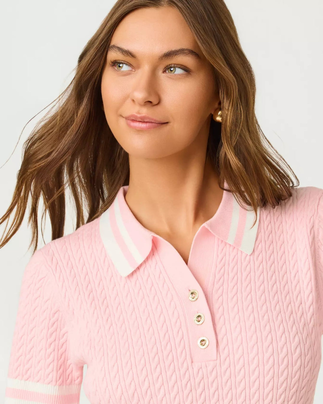 Suzette Sweater - Pink Muse X Resort White Tipping